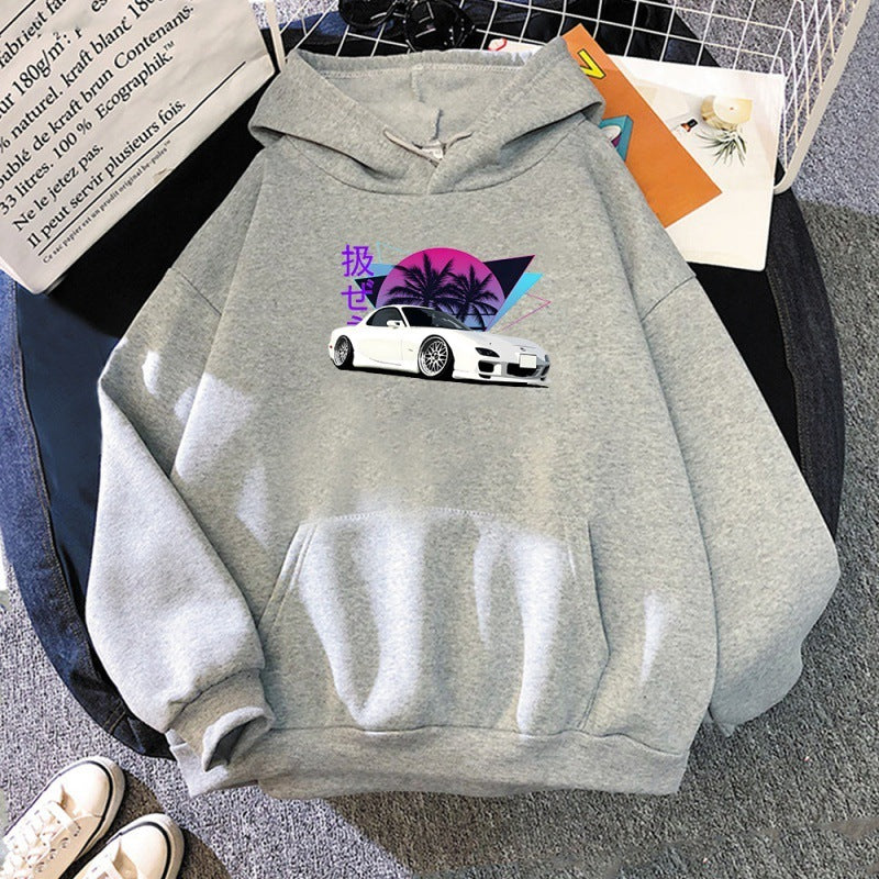 Mazda RX-7 Retrowave Printed Hoodie