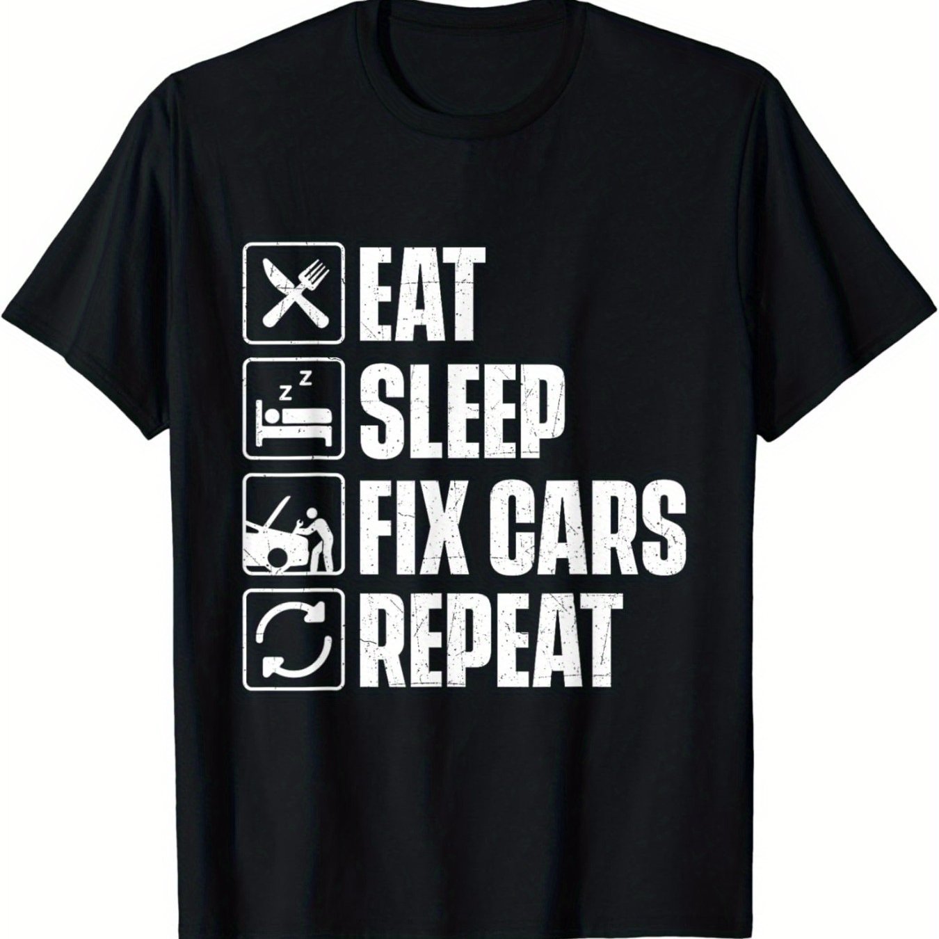 Eat, Sleep, Repair Cars, Repeat mechanic shirt