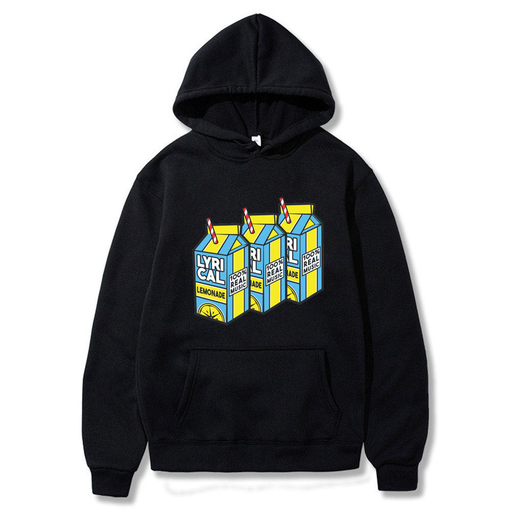 100% Lyrical Lemonade Music Loose hooded sweatshirt