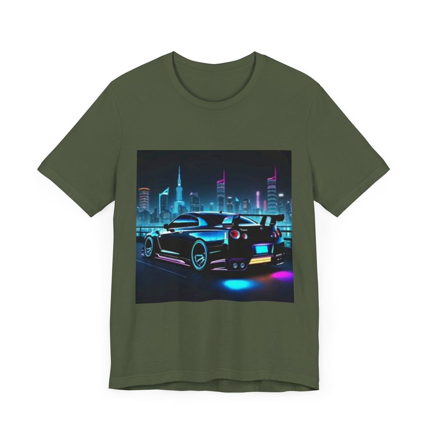 "Skyline GTR" Neon Cyberpunk Short Sleeve Tee