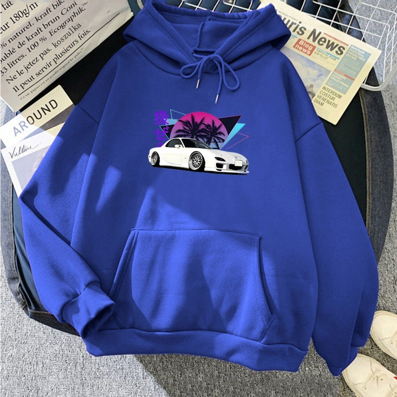 Mazda RX-7 Retrowave Printed Hoodie