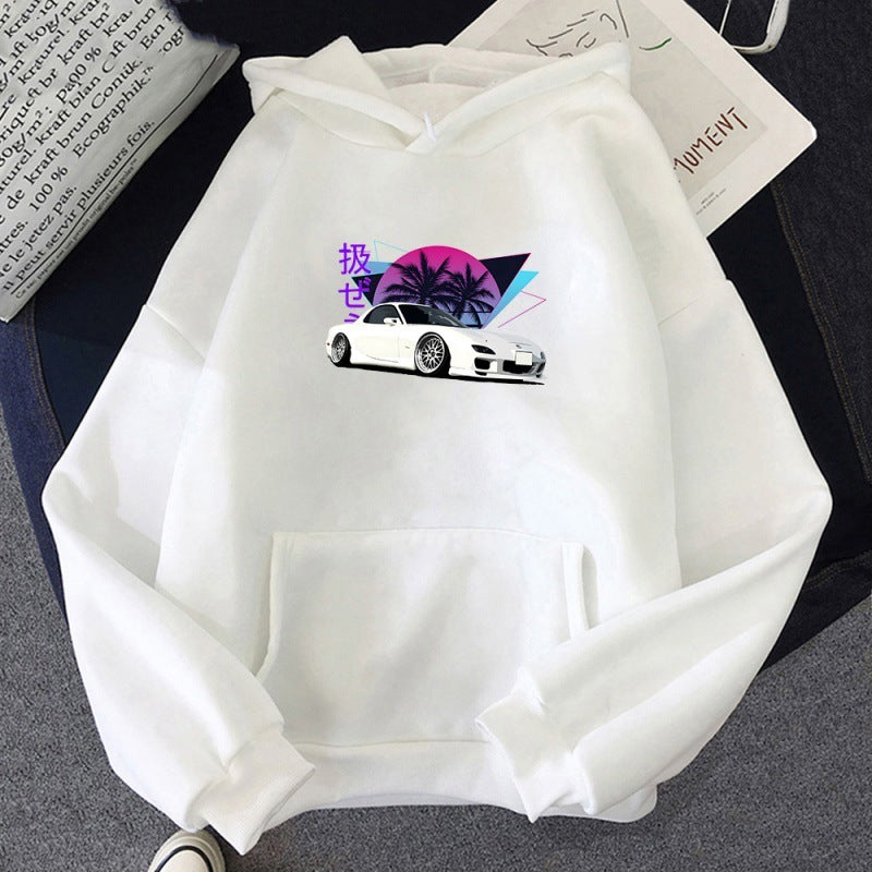 Mazda RX-7 Retrowave Printed Hoodie