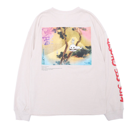 Kids See Ghosts Album Art Apricot Pink Long Sleeve T-Shirt.