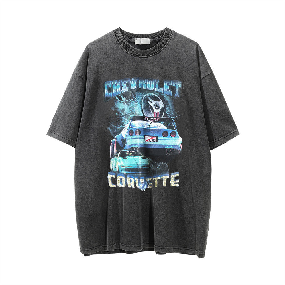 Corvette C4 Widebody washed T Shirt.