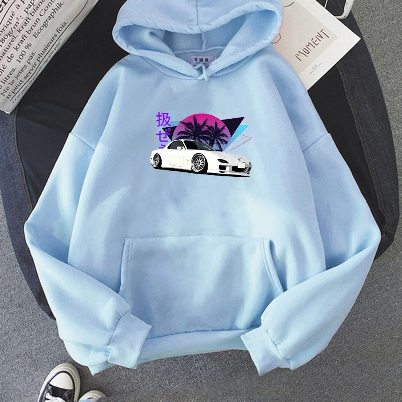 Mazda RX-7 Retrowave Printed Hoodie