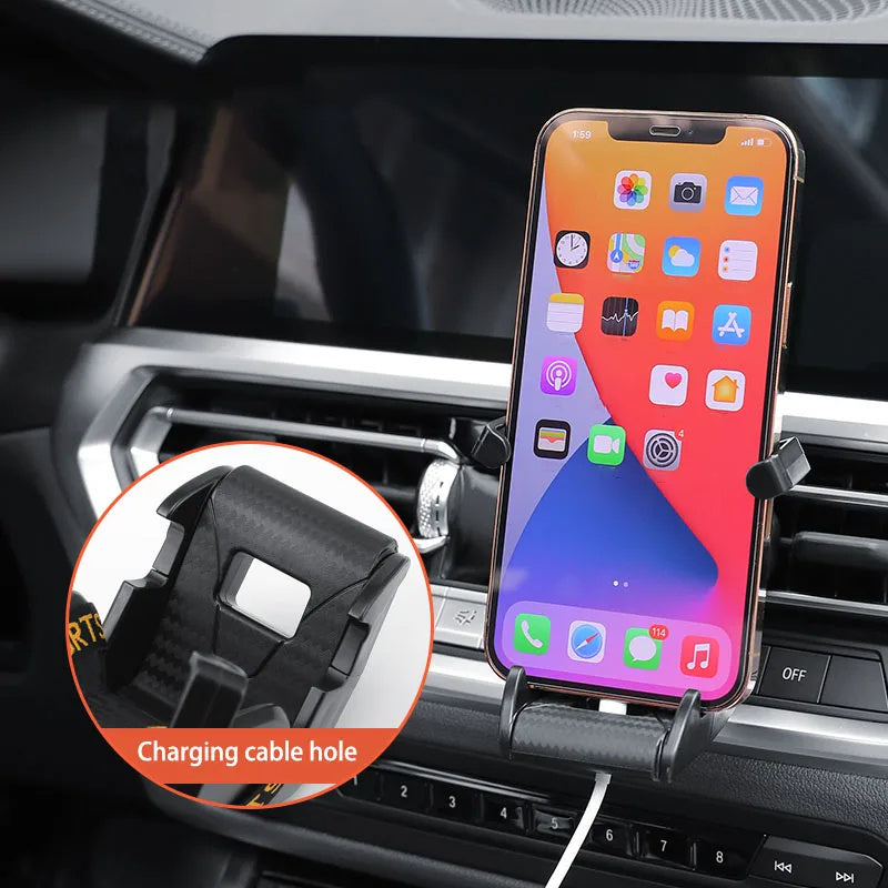 Racing Seat Car Phone Holder - 360° Rotatable Air Vent Mount