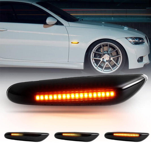 2X Dynamic LED Side Indicator Light Turn Signal For BMW E90 E91 E92 E60 E87 E82