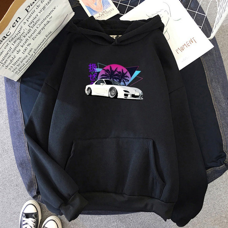 Mazda RX-7 Retrowave Printed Hoodie